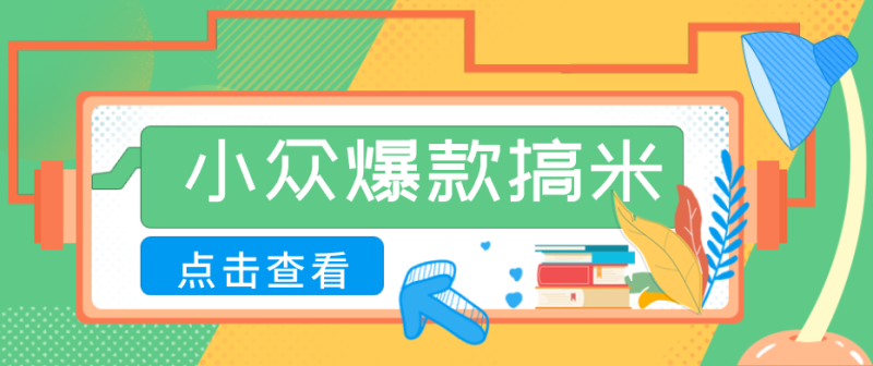 适合普通人的小众爆款搞米赛道，制作极其简单，月收益5000+-小明副业导航站