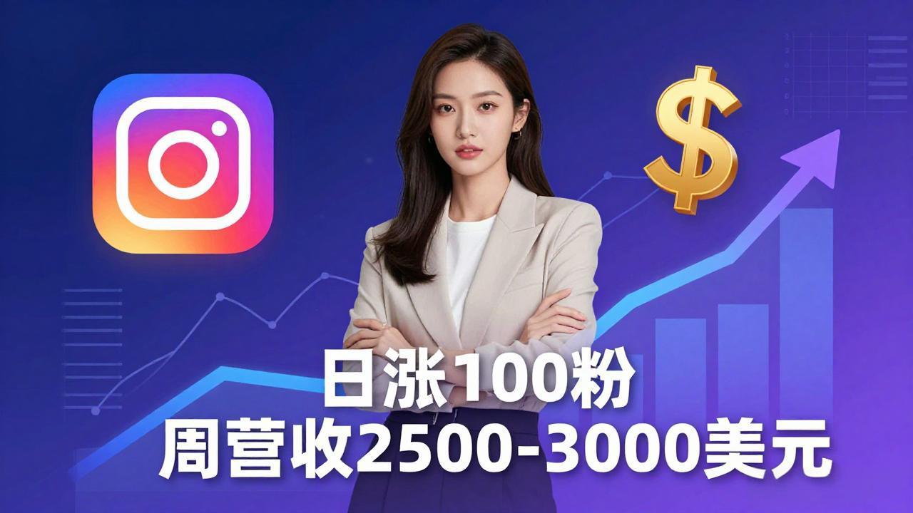 想做数字产品？Sheri亲授：日涨100粉、每周2500至3000美元的营收，Instagram躺着赚-小明副业导航站