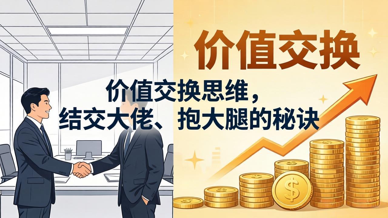 某付费文章：价值交换思维，结交大佬、抱大腿的秘诀-小明副业导航站