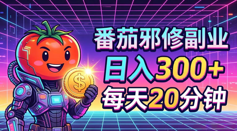 番茄小说撸金，日入300+，每天20分钟！五一必看，独家项目，副业小白友好，超级简单【揭秘】-小明副业导航站