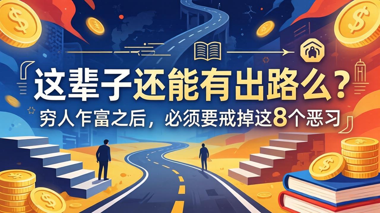 关于人生两篇付费文章【这辈子还能有出路么？】【穷人乍富之后，必须要戒掉这8个恶习】-小明副业导航站