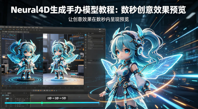 Neural4D生成手办模型教程，让创意效果在数秒内呈现预览-小明副业导航站