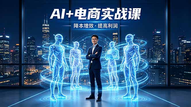AI+电商实战课，1人+N个AI 智能体，把SOP变AI员工，实现降本增效提高利润-小明副业导航站