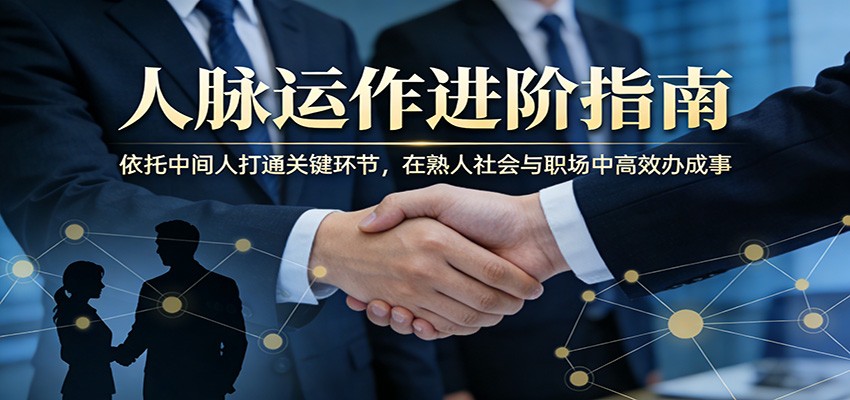 付费文章:人脉运作进阶指南,依托中间人打通关键环节,在熟人社会与职场中高效办成事-小明副业导航站