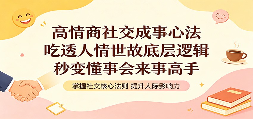 高情商社交成事心法：吃透人情世故底层逻辑，秒变懂事会来事高手-小明副业导航站