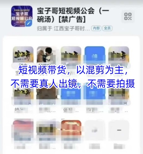 宝子哥头部团队短视频带货，以混剪为主，不需要真人出镜，不需要拍摄【更新26年3月】-小明副业导航站
