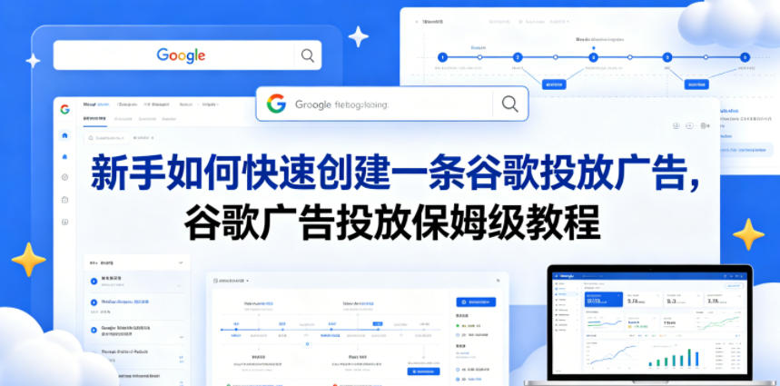新手如何快速创建一条谷歌投放广告,谷歌广告投放保姆级教程-小明副业导航站