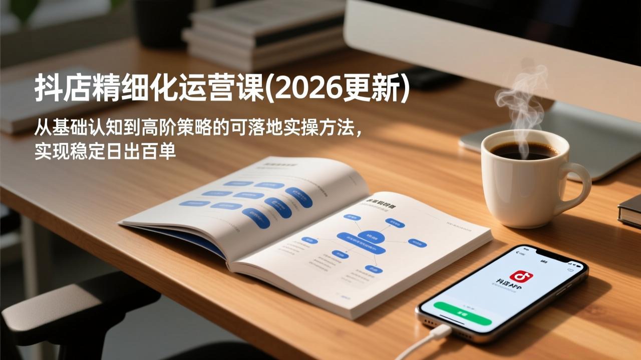 抖店精细化运营课(更新5月-小明副业导航站