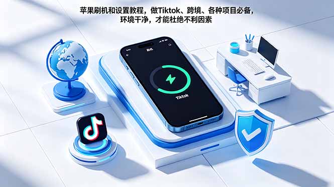 苹果刷机和设置教程,做Tiktok、跨境、各种项目必备,环境干净,才能杜绝不利因素-小明副业导航站