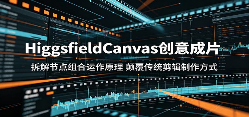 HiggsfieldCanvas创意成片:拆解节点组合运作原理,颠覆传统剪辑制作方式-小明副业导航站