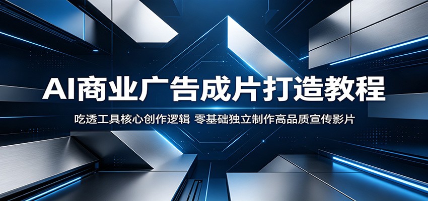 AI商业广告成片打造教程：吃透工具核心创作逻辑，零基础独立制作高品质宣传影片-小明副业导航站