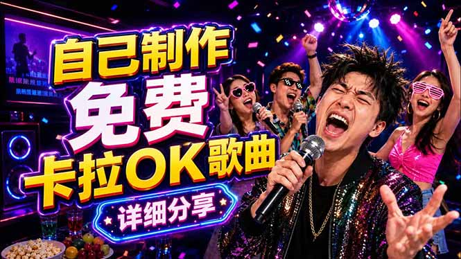 免费卡拉OK歌曲制作全攻略:音轨分离字幕制作,零基础快速做出专业K歌视频-小明副业导航站