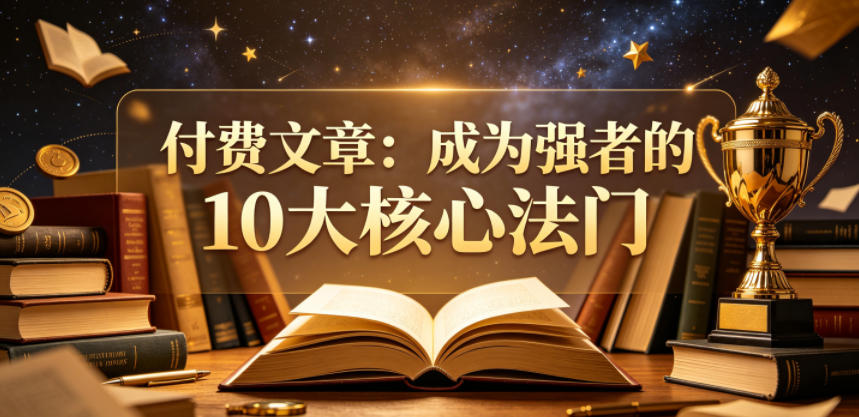付费文章:成为强者的10大核心法门-小明副业导航站